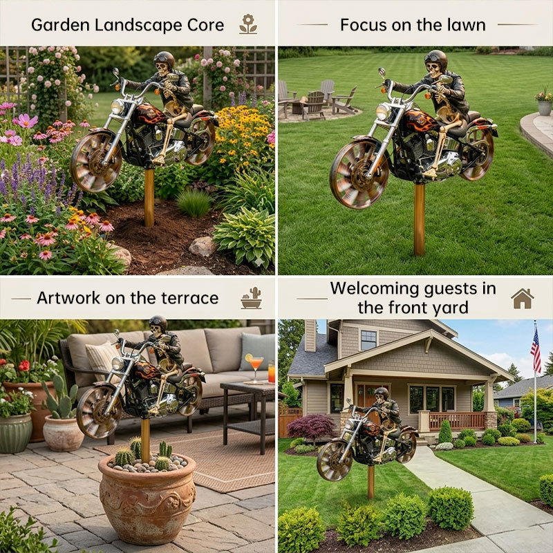Copy of Motorcycle Wind Spinner Metal Decorative Pinwheel Windmill for Yard for Outdoor Patio Lawn Garden Landscape Backyard Art Decor