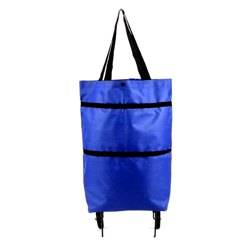 Copy of Portable Foldable Shopping Cart with Wheels - Lightweight Backpack Style Travel Trolley for Groceries & Storage