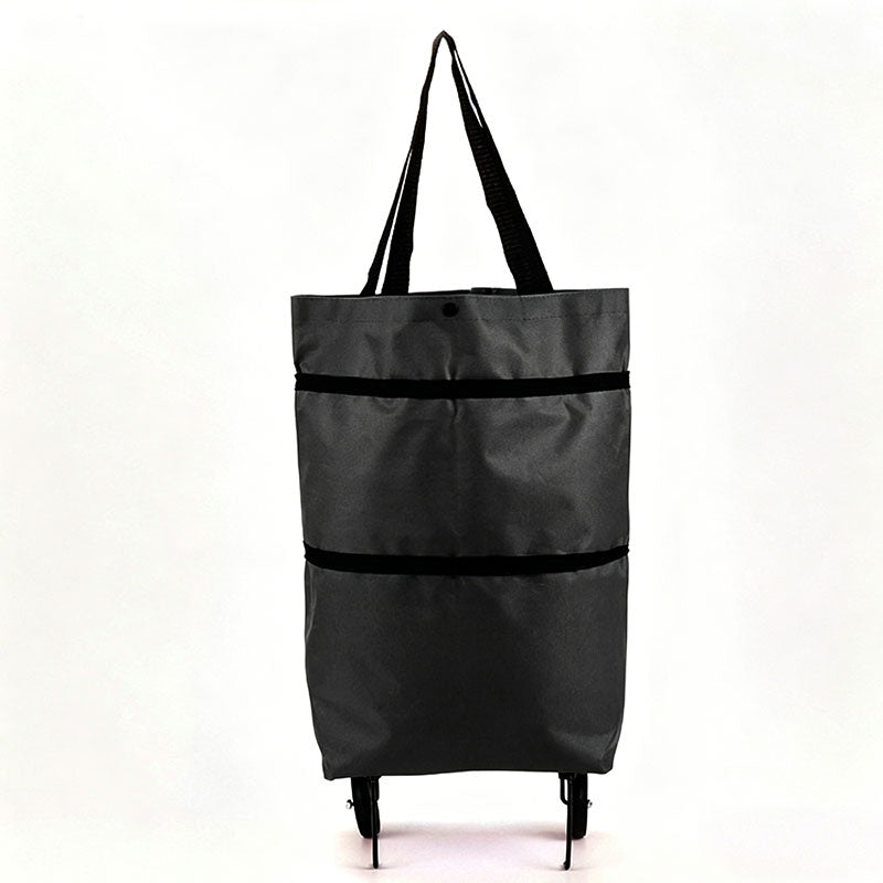 Copy of Portable Foldable Shopping Cart with Wheels - Lightweight Backpack Style Travel Trolley for Groceries & Storage