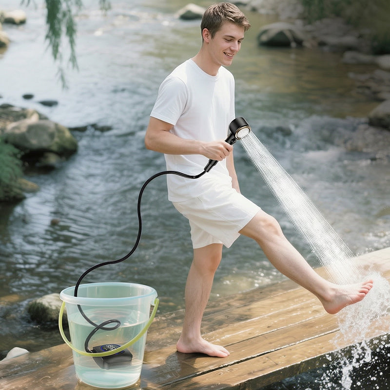 Copy of 8000mAh Portable Camping Shower, IPX8 Waterproof Rechargeable Outdoor Shower Pump with Hose