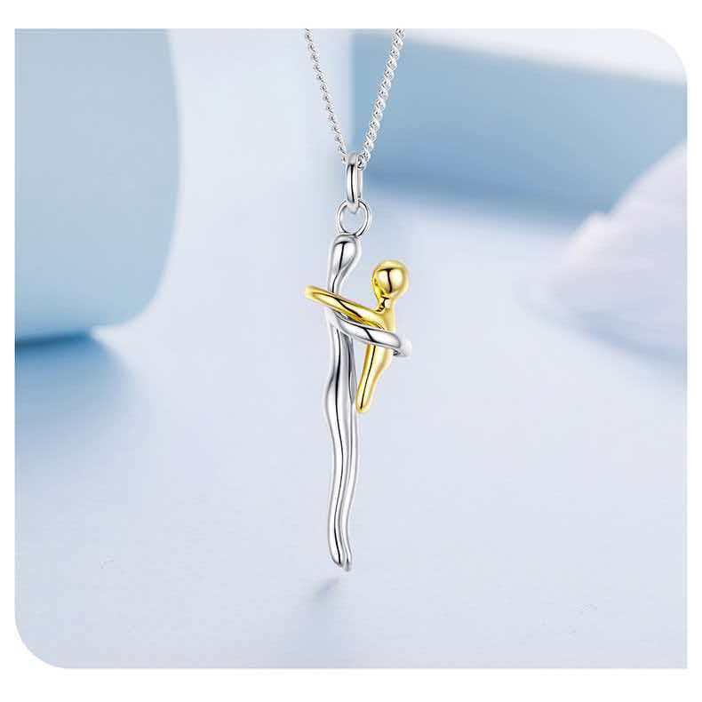 Necklace Embrace Pendant Necklace Mother-Daughter Embrace Clavicle Chain