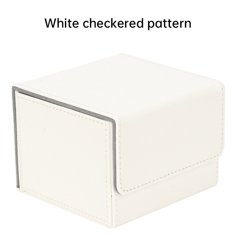 Magnetic Trading Card Storage Box - 100 Card Capacity (Sleeved), Waterproof & Stain Proof Collectors Case