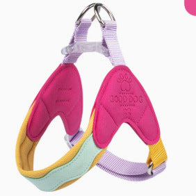 Color Vest-Style Pet Harness for Small Dogs and Cats, Anti-Escape Dog Leash, Breathable