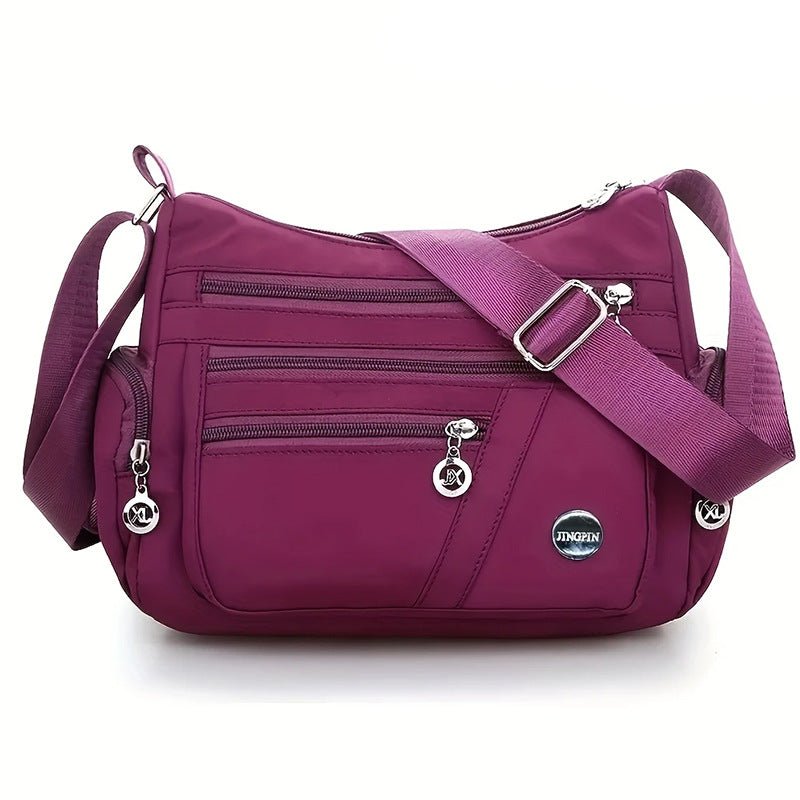 Multi-compartment single-shoulder crossbody bag for women, lightweight, large-capacity single-shoulder bag