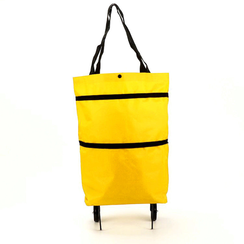Copy of Portable Foldable Shopping Cart with Wheels - Lightweight Backpack Style Travel Trolley for Groceries & Storage