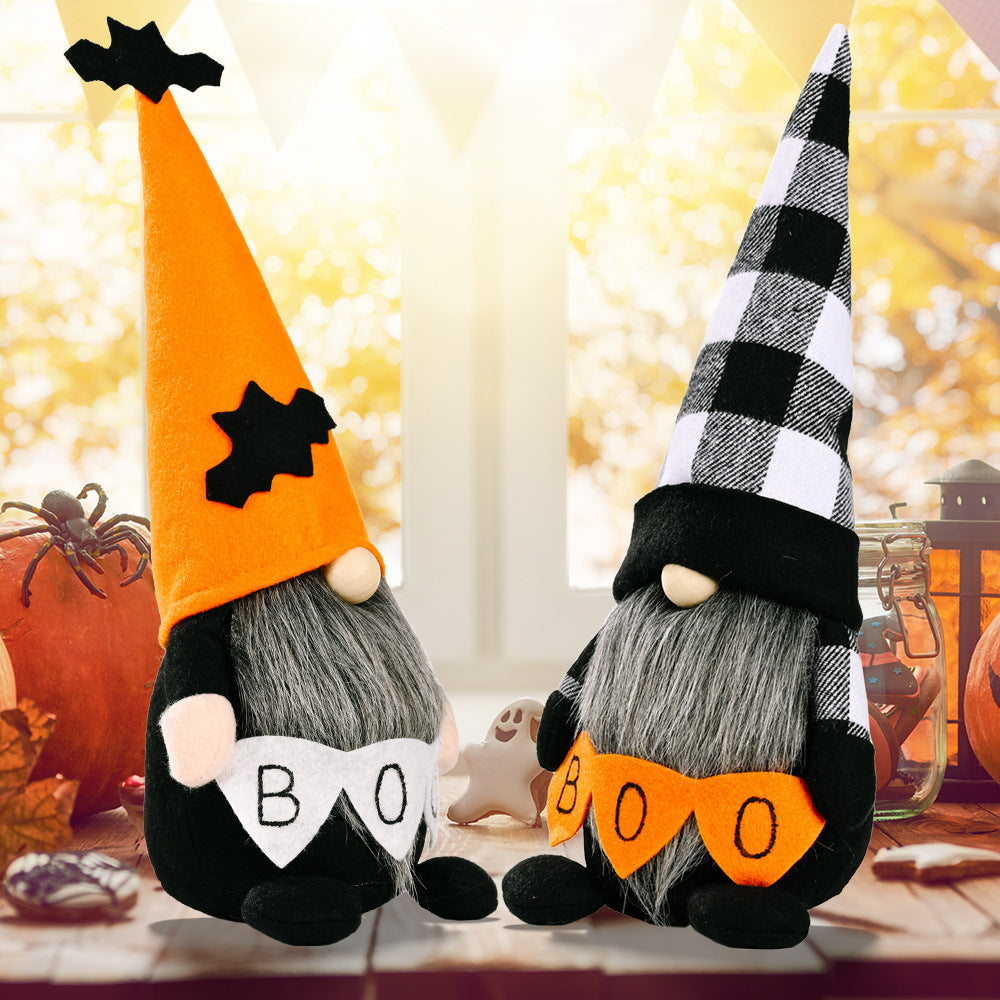 Halloween Decorations Faceless Elderly Doll Dwarf Doll Ghost Festival Party Doll Decoration Scene Props