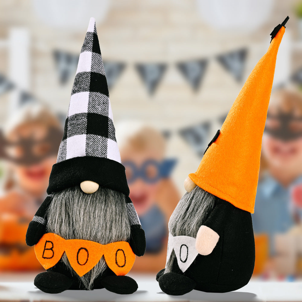 Halloween Decorations Faceless Elderly Doll Dwarf Doll Ghost Festival Party Doll Decoration Scene Props