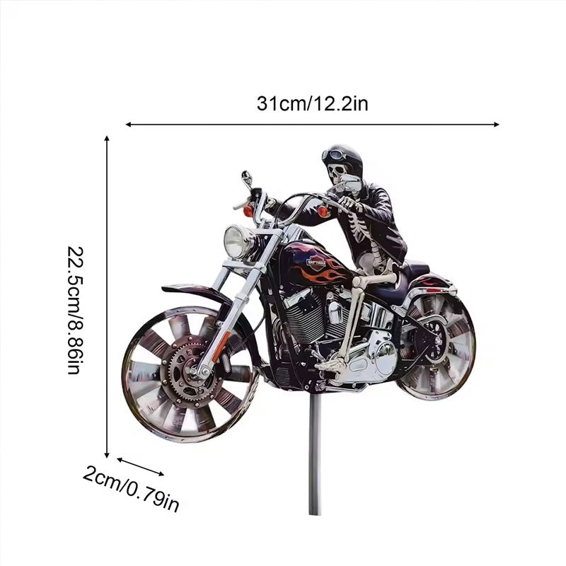 Copy of Motorcycle Wind Spinner Metal Decorative Pinwheel Windmill for Yard for Outdoor Patio Lawn Garden Landscape Backyard Art Decor