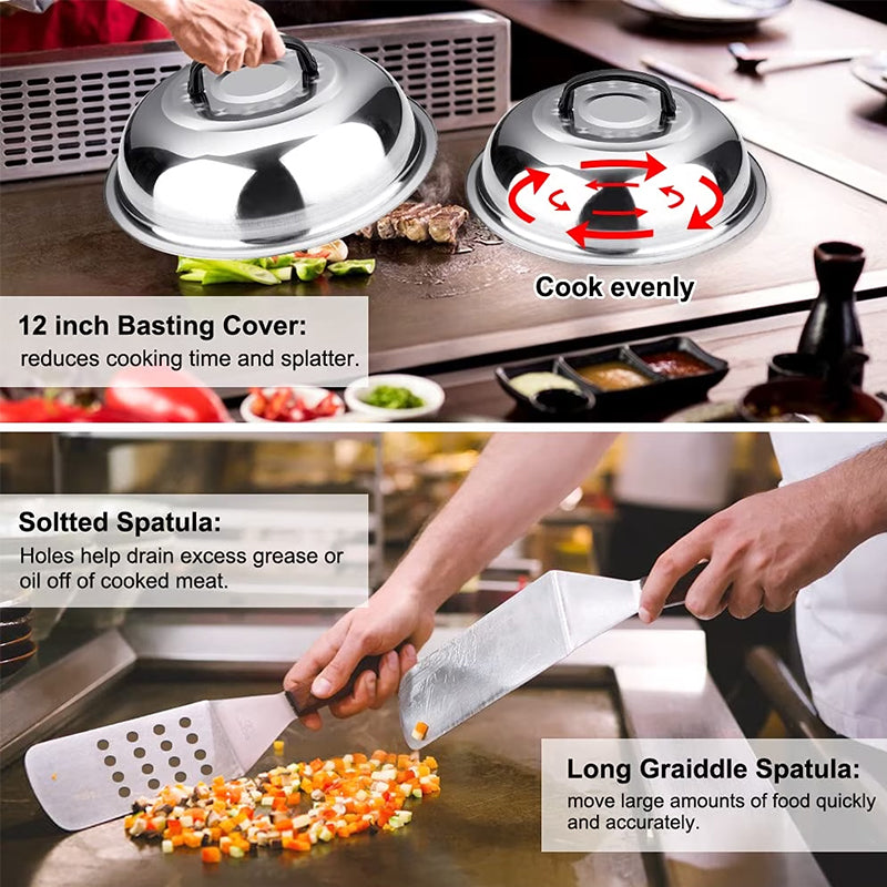 Copy of 29PCS BBQ Set w/ Burger Press, Stainless Steel Grill Tools & Spatula