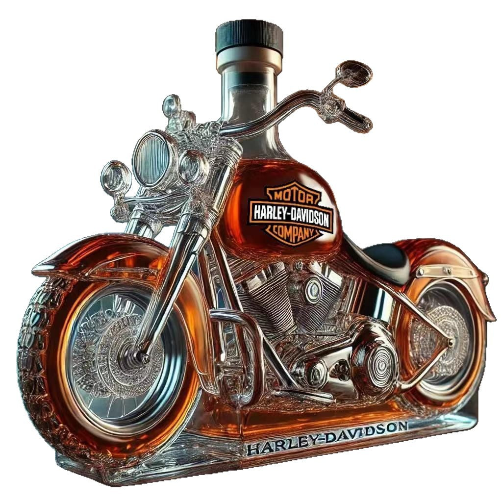 Motorcycle Whiskey Bottle High Borosilicate Glass Craft Beer Bottle Motorcycle Shape Bottle