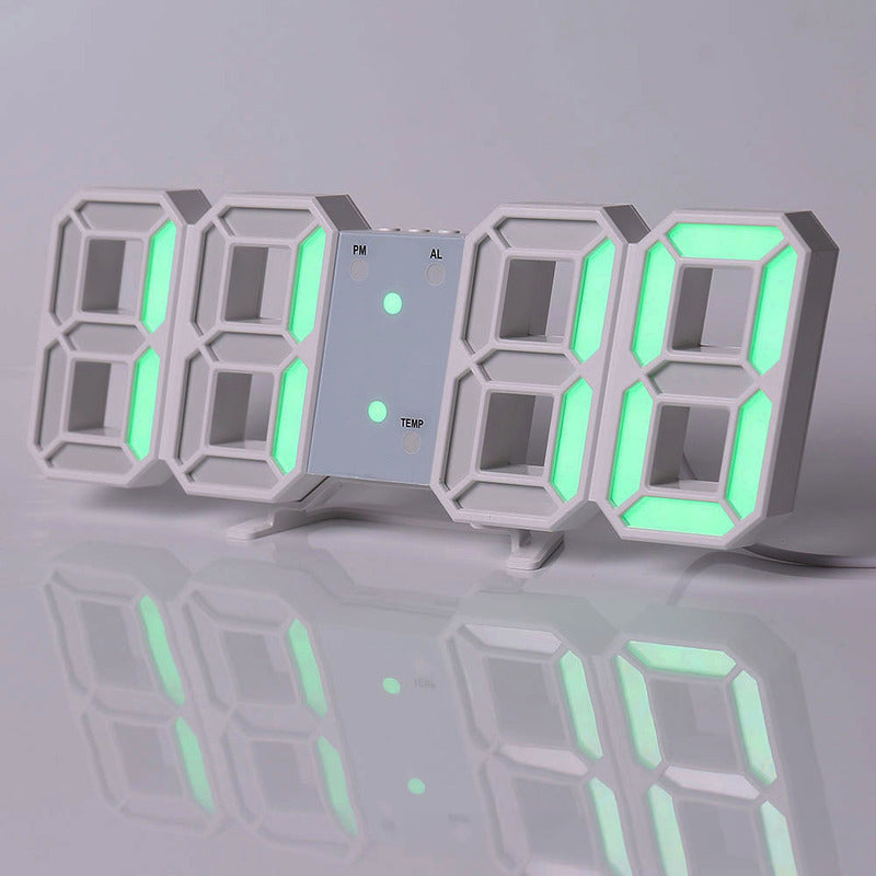 Copy of 3D LED Digital Alarm Clock with Colorful Display, 12/24 Hour Format for Office, Living Room, Bedroom, Kitchen