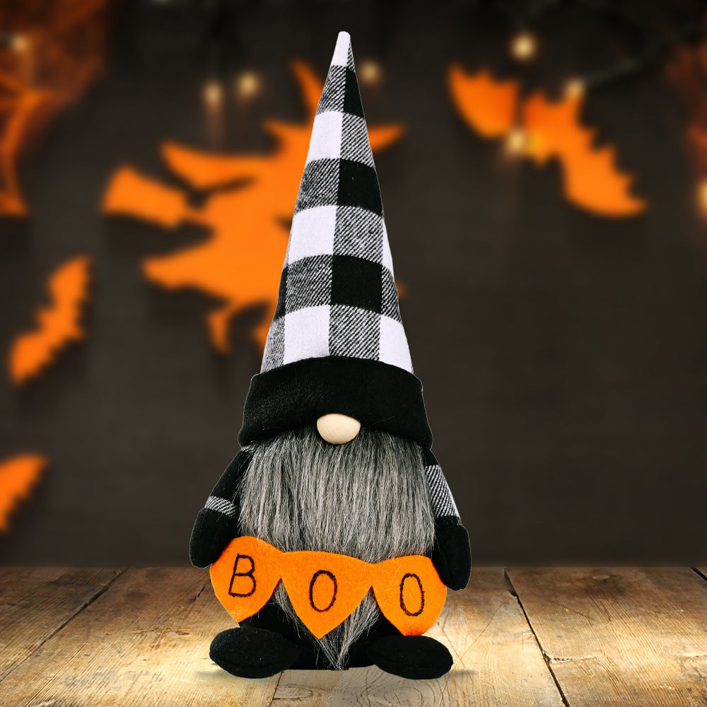 Halloween Decorations Faceless Elderly Doll Dwarf Doll Ghost Festival Party Doll Decoration Scene Props