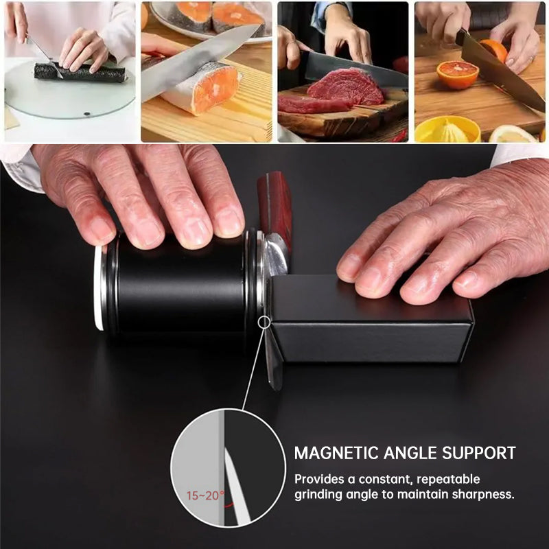 Copy of 15° & 20° Roll Knife Sharpener Kit, Magnetic Rolling Sharpening Tool with Grinding Stones, Kitchen Chef Accessories