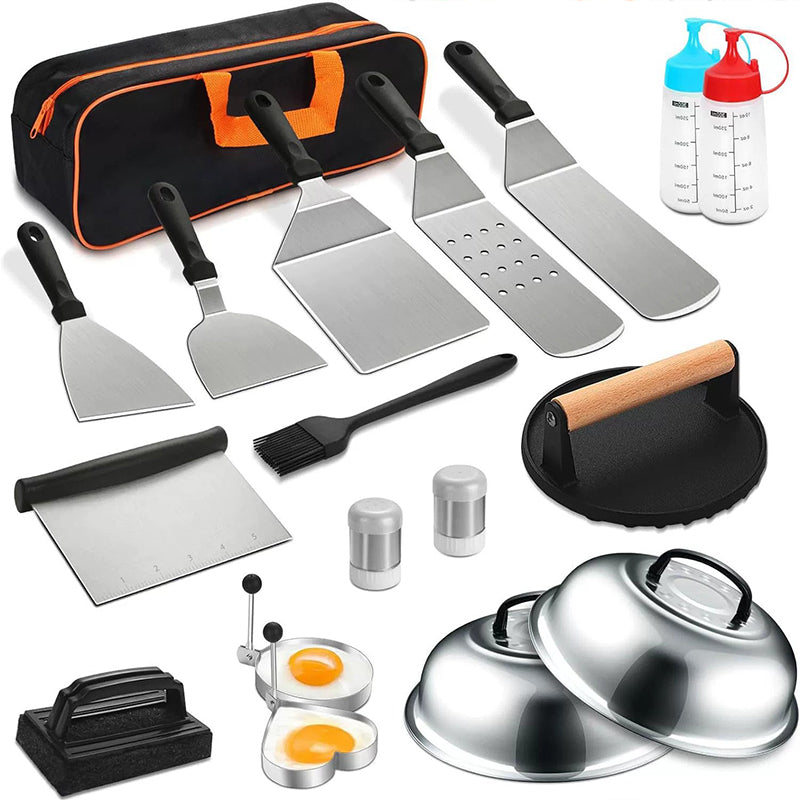 Copy of 29PCS BBQ Set w/ Burger Press, Stainless Steel Grill Tools & Spatula