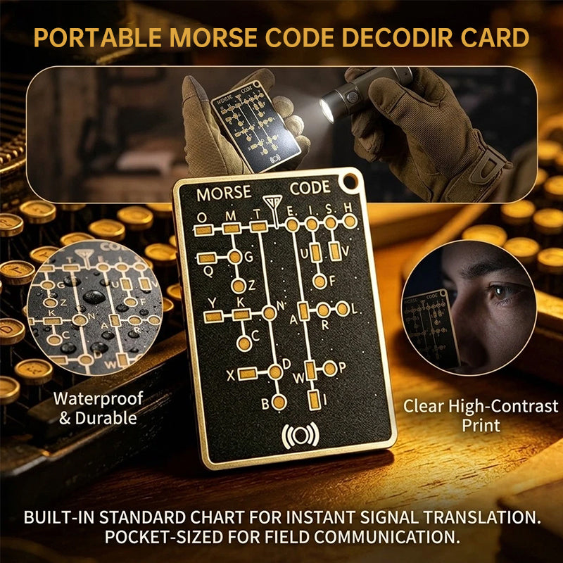 DIY Morse Code Learning Card - PCB Board with LED, Interactive Telegraph Key Practice Tool for Beginners