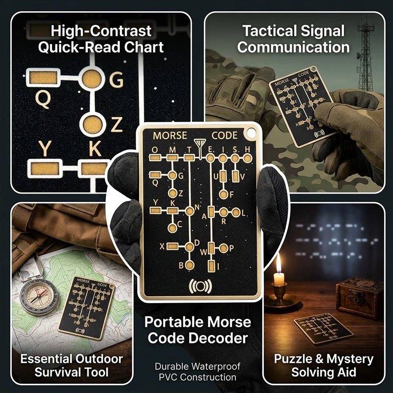 DIY Morse Code Learning Card - PCB Board with LED, Interactive Telegraph Key Practice Tool for Beginners