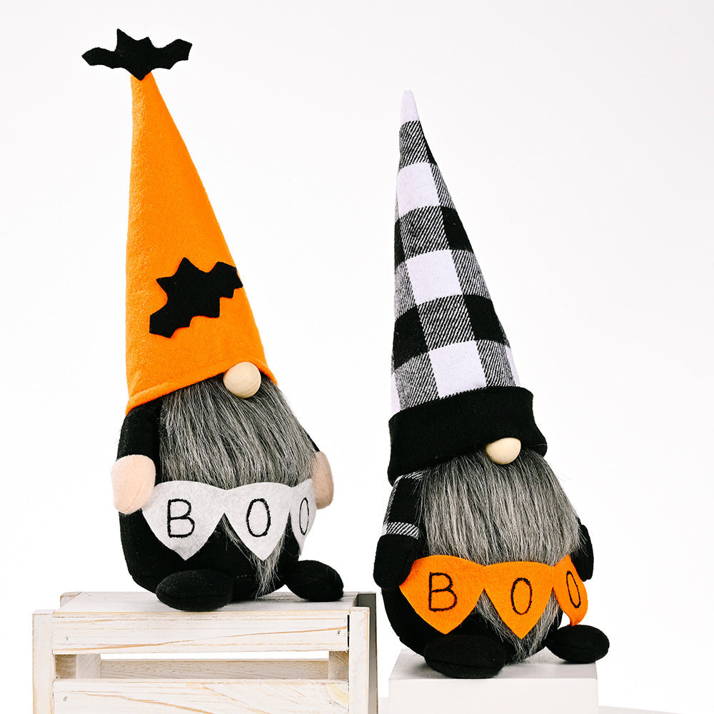 Halloween Decorations Faceless Elderly Doll Dwarf Doll Ghost Festival Party Doll Decoration Scene Props