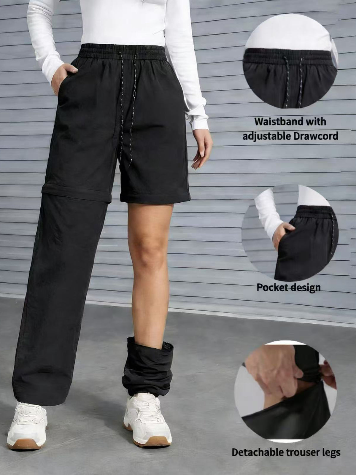 Copy of Women's Convertible Hiking Pants - Waterproof Quick-Dry Cargo Trousers with Zip-Off Legs for Camping, Fishing & Travel