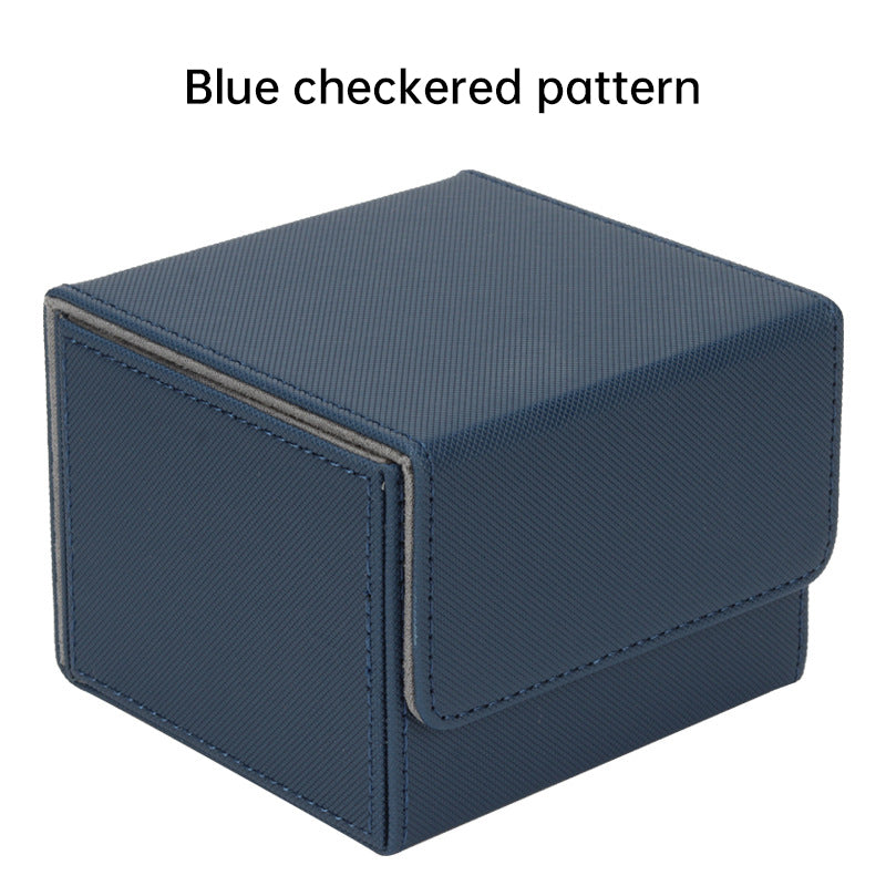Magnetic Trading Card Storage Box - 100 Card Capacity (Sleeved), Waterproof & Stain Proof Collectors Case