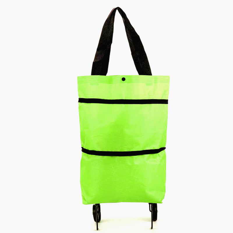 Copy of Portable Foldable Shopping Cart with Wheels - Lightweight Backpack Style Travel Trolley for Groceries & Storage
