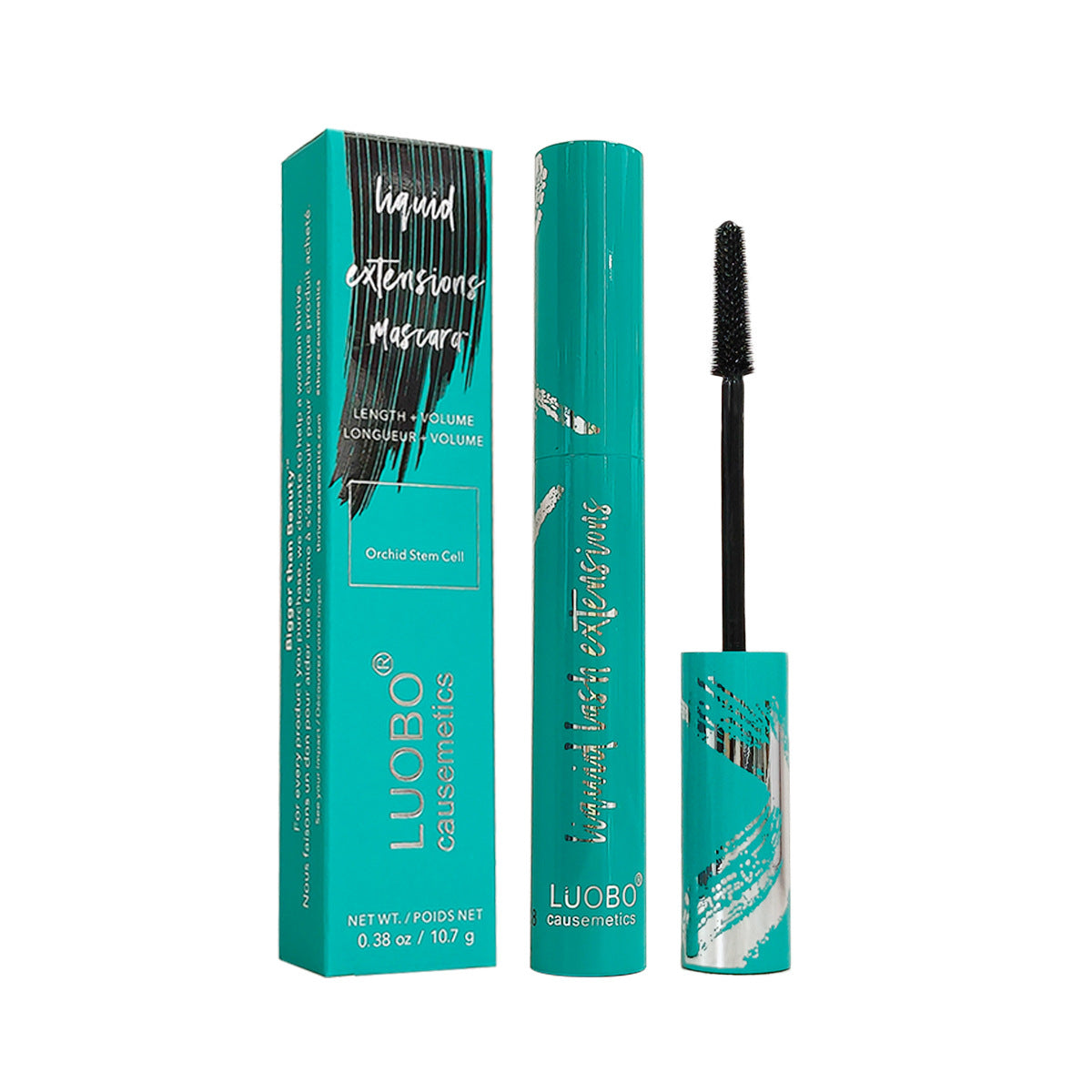 Green Box Mascara, Water-Removable, Long-Lasting, Smudge-Proof, Volumizing &amp; Lengthening, Waterproof, for Lash Enhancement