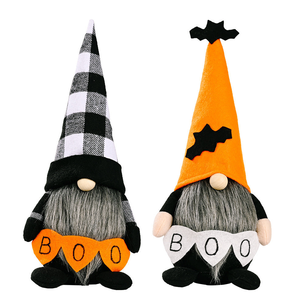 Halloween Decorations Faceless Elderly Doll Dwarf Doll Ghost Festival Party Doll Decoration Scene Props
