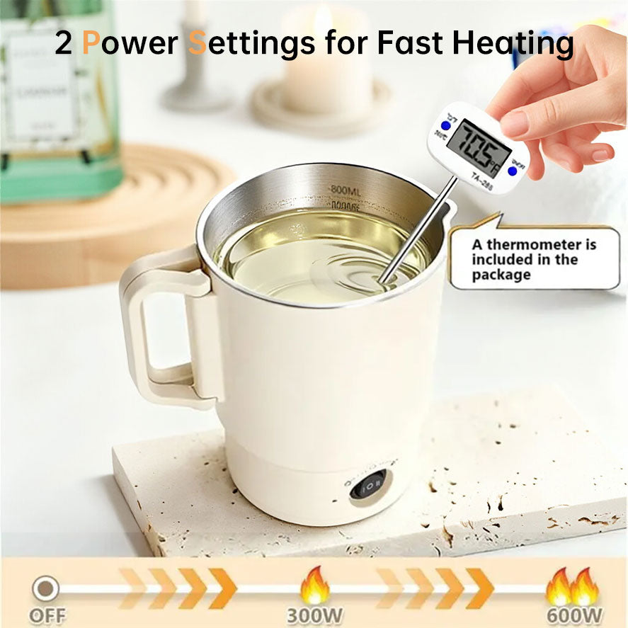 Copy of A47U 800ml Electric Wax Kettle, Candle Making Pouring Pot with Thermometer, DIY Craft Tool Kit for Beginners, UK Plug