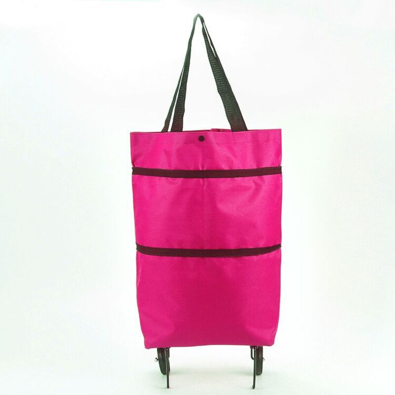 Copy of Portable Foldable Shopping Cart with Wheels - Lightweight Backpack Style Travel Trolley for Groceries & Storage