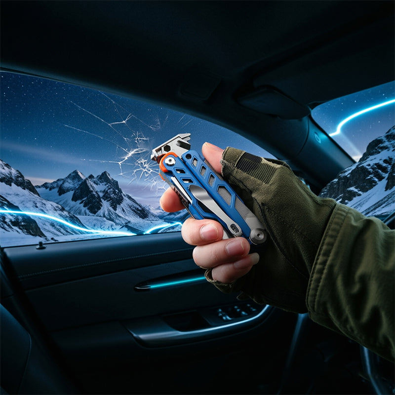 Copy of Compact Folding Multi-Tool with Pliers & Blade, Portable Camping & Vehicle Emergency Tool