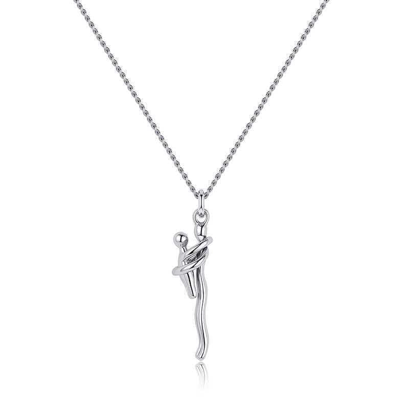 Necklace Embrace Pendant Necklace Mother-Daughter Embrace Clavicle Chain