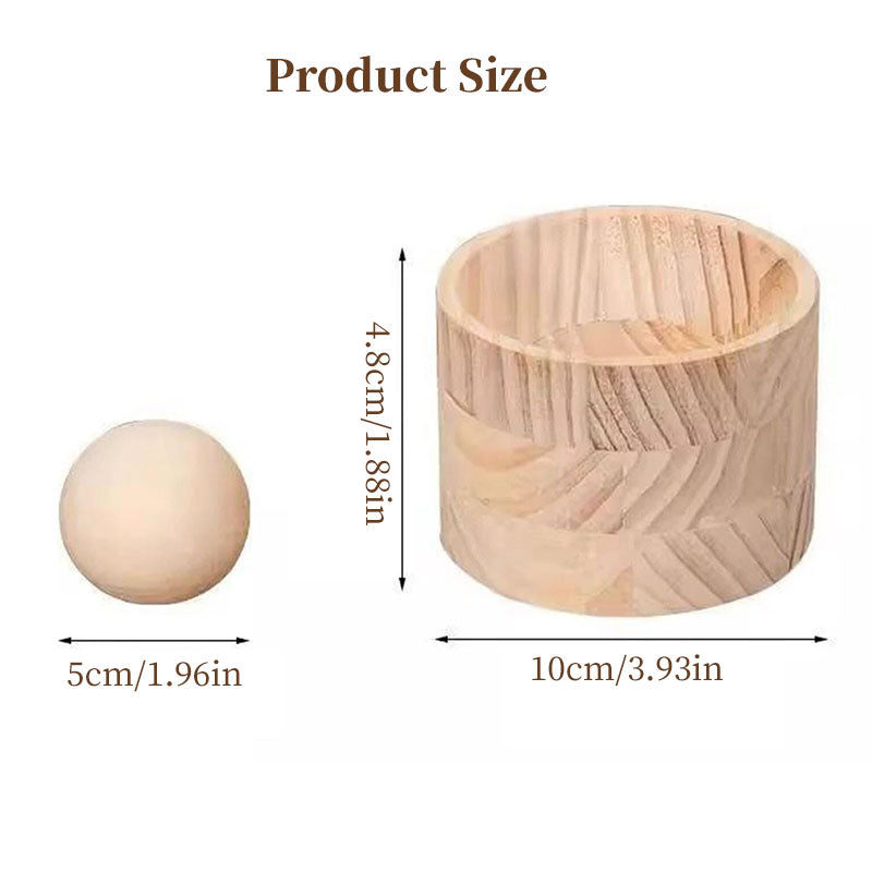 Hand-Held Wood Dumpling Maker Press - Quick Dough Wrapper Tool for Dumplings, Empanadas, Pierogi, and Hand Pies